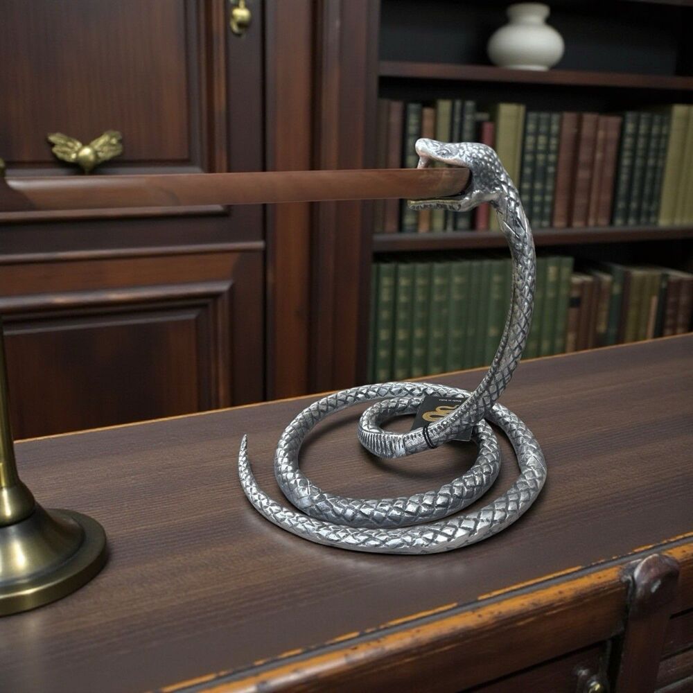 Coiled Serpent Serving Tray — Wood Platter & Sculptural Snake Base-Whimsical/New